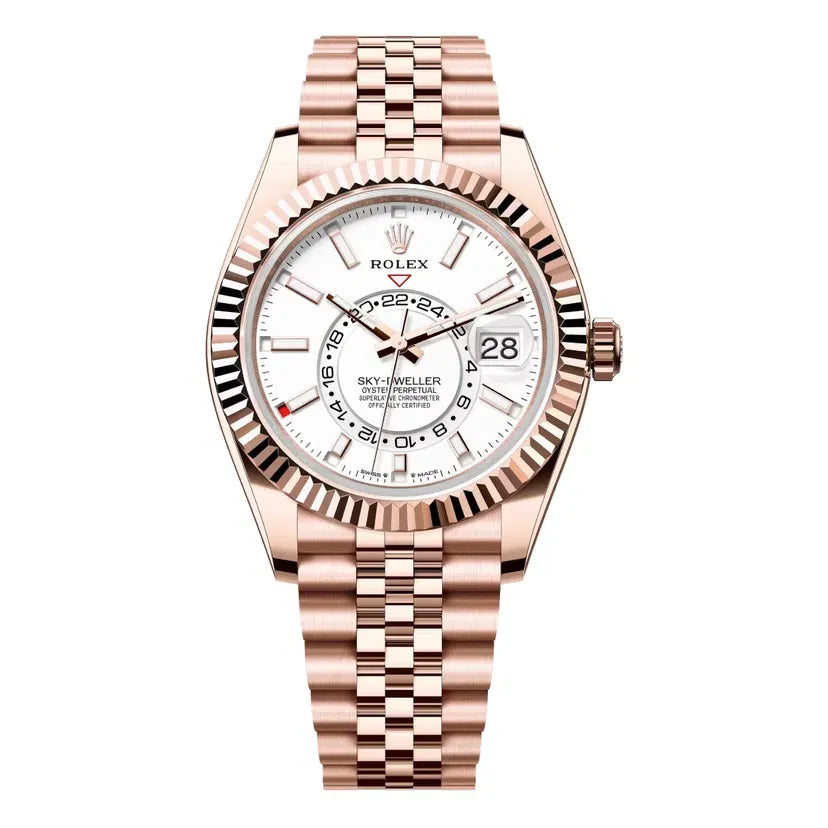 2024 Rolex Sky-Dweller Everose / White / Jubilee