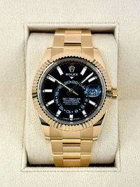 NEW 2025 Rolex Sky-Dweller 42mm 336938 Yellow Gold Oyster Black Dial