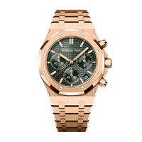 Audemars Piguet Royal Oak 26240OR.OO.1320OR.08 Chronograph Rose Gold Khaki Green Dial