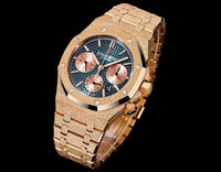 Audemars Piguet Royal Oak Chronograph, featuring a distinctive Frosted Gold finish