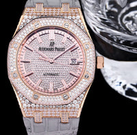 Royal Oak Rose Gold Diamond Pave Dial 41mm