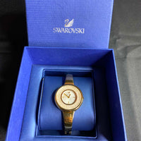 Swarovski Crystalline Gold Stainless Steel White Dial Quartz Watch for Ladies - 5269253