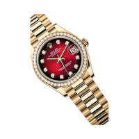 Rolex Datejust 31 278288RBR 'Ladies' Yellow Gold Red Ombre Dial