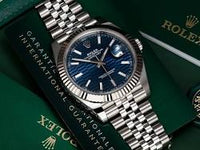 Rolex Datejust 41mm Bright Blue, Fluted Motif Dial Fluted Bezel 126334