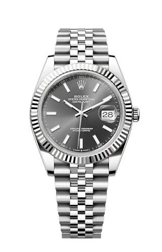 Rolex Datejust 41mm Slate Dial Fluted Bezel 126334