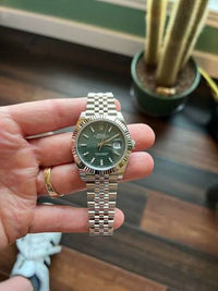 Rolex Datejust 41mm Mint Green,Fluted Motif Dial Fluted Bezel 126334