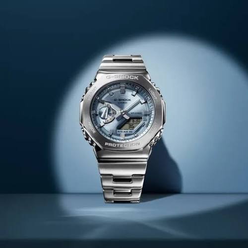 GM-2110D-2A Quartz G Steel Stainless Steel / Resin Silver