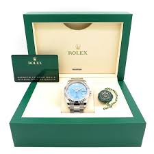Rolex Datejust 41mm Azzurro Blue Roman Numeral Dial Fluted Bezel 126334