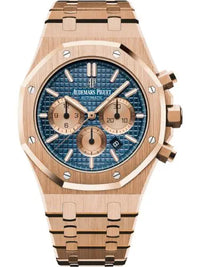 Audemars Piguet Royal Oak 26331 Blue Dial, 18 Carat Pink Gold, 41.0 mm, Self Winding