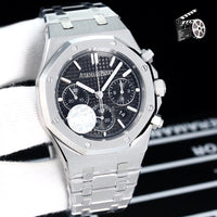 Audemars Piguet Royal Oak Chronograph Complete 41mm Black Dial Stainless Steel 26320ST Automatic