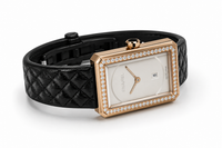 Chanel Boy-Friend Small Beige Gold Diamonds H4887