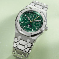 Audemars Piguet Royal Oak Perpetual Calendar Steel Green Dail