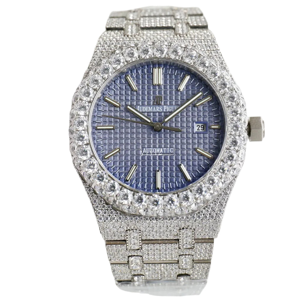 Two-tone Square Dial VVS Moissanite Hip Hop Watch