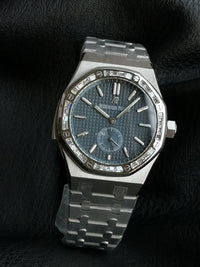 Audemars Piguet Royal Oak with a diamond-set bezel