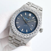fully iced-out Audemars Piguet Royal Oak style