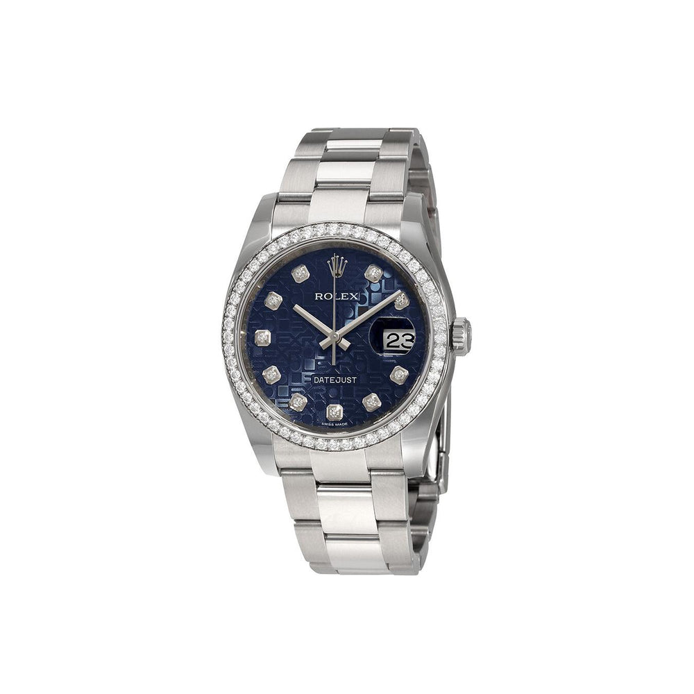 Rolex Datejust 36 NEW 2026 Blue Index Dial Stainless Steel Diamond Bezel Oyster Bracelet
