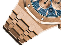 Audemars Piguet Royal Oak 26331 Blue Dial, 18 Carat Pink Gold, 41.0 mm, Self Winding