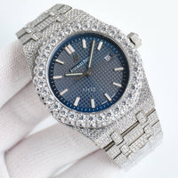 fully iced-out Audemars Piguet Royal Oak style