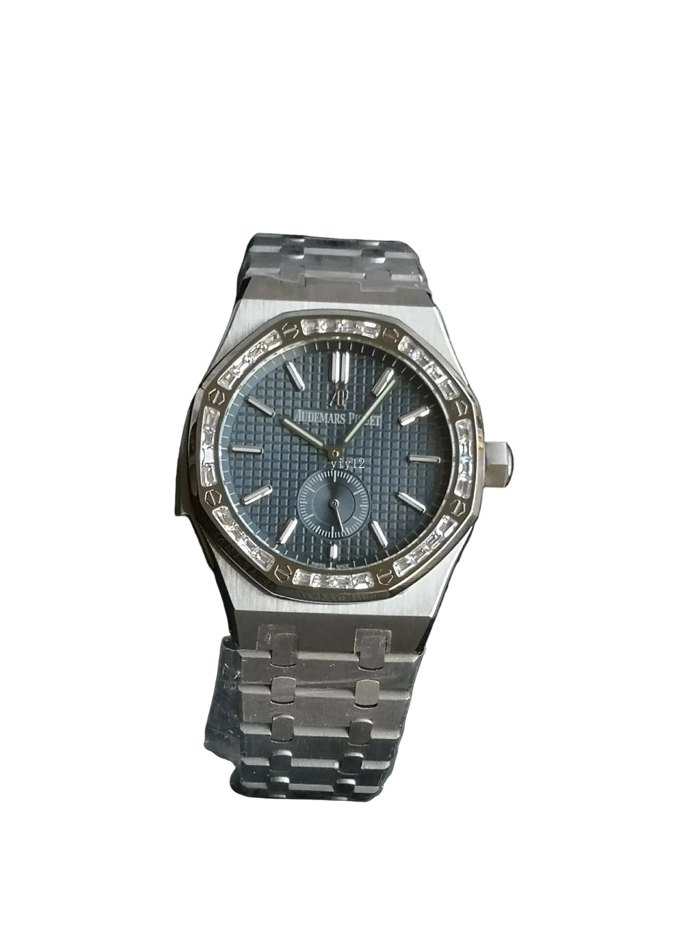 Audemars Piguet Royal Oak with a diamond-set bezel