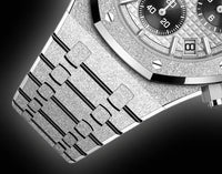 Audemars Piguet Royal Oak 26240 Grey Dial, Hammered 18 Carat White Gold, 41.0 mm, Chronograph