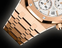 Audemars Piguet Royal Oak 26240 Silver-Toned Dial, 18 Carat Pink Gold, 41.0 mm, Chronograph