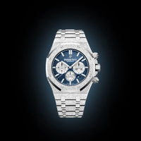 Audemars Piguet Royal Oak 26331 Blue Dial, 18 Carat White Gold, 41.0 mm, Frosted