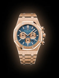 Audemars Piguet Royal Oak 26331 Blue Dial, 18 Carat Pink Gold, 41.0 mm, Self Winding