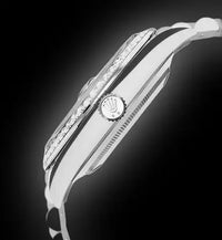 Rolex Day-Date 40 Presidential 228349RBR Diamond Bezel Baguette Diamond Silver Dial