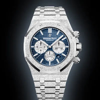 Audemars Piguet Royal Oak 26331 Blue Dial, 18 Carat White Gold, 41.0 mm, Frosted