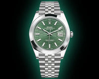 Rolex Datejust 41mm Mint Green Fluted Dial Smooth Bezel 126300