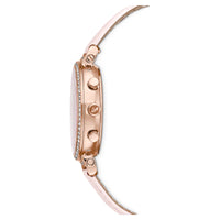 Swarovski Passage Chrono Watch Leather Strap, Pink, Rose-Gold Tone 5580352