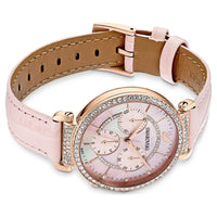 Swarovski Passage Chrono Watch Leather Strap, Pink, Rose-Gold Tone 5580352