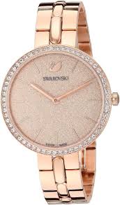 Swarovski Cosmopolitan Rose Gold Stainless Steel Rose Dial Quartz Watch for Ladies - 5517800