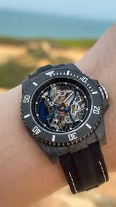 Rolex Submariner Carbon Quartz “Summer” Vision of Miami Skeletonized Movement Zif Remould 1:1 Best Replica 41mm