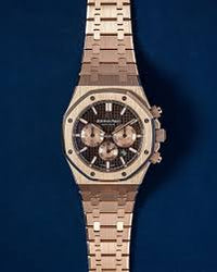 Royal Oak Chronograph Rose Gold Brown Dial 41mm