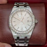 Audemars Piguet Royal Oak, specifically an iced out