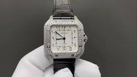 Cartier Santos Middle East Edition Full Diamond Belt