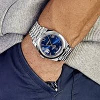 Rolex Day-Date 40 Platinum Presidential 228206 Smooth Bezel Blue Dial