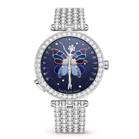 Lady Arpels Ballerine Enchantée watch 18K white gold, Diamond, Sapphire, Enamel VCARPBIE00