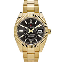 Rolex Sky-Dweller 42mm Yellow Gold 326938 Black Dial