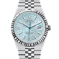 Rolex Land Dweller 40 Ice blue Dial Flat Platinum Jubilee 127336