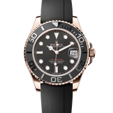 Rolex Yacht-Master 37mm Oyster Flex 268655 Black Dial