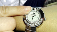 Swarovski Lovely Silver Stainless Steel Silver Dial Quartz Watch for Ladies - 1160307