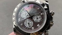 Rolex Daytona 40mm 116509 White Gold Black Mother Of Pearl Diamond Dial