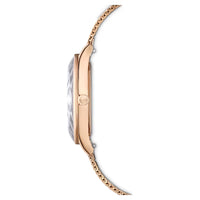 Swarovski Octea Nova Rose Gold Mesh Bracelet Silver Dial Quartz Watch for Ladies - 5650011