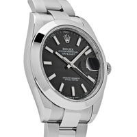Rolex Datejust 41mm Slate Dial Smooth Bezel 126300