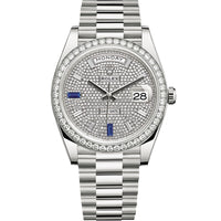 Rolex Day-Date 40 Presidential 228349RBR Diamond Bezel Diamond Paved Dial