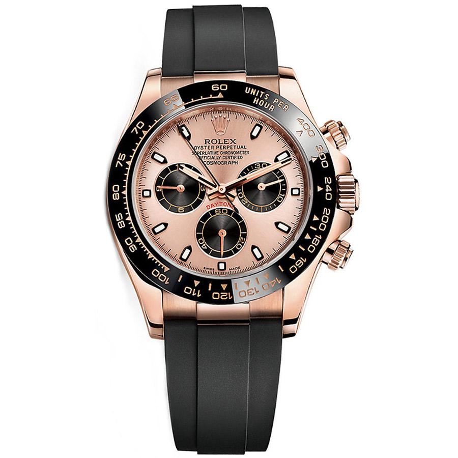 Rolex Daytona 40mm Oyster Flex 116515LN PBK Pink Dial