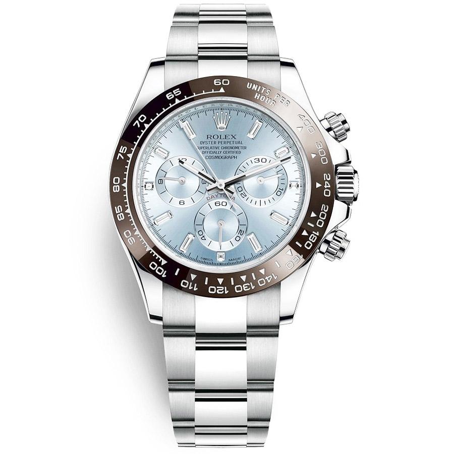 Rolex Daytona 50th Anniversary Edition 40mm 116506 Ice Blue Baguette Diamond Dial
