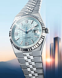 Rolex Land Dweller 40 Ice blue Dial Flat Platinum Jubilee 127336